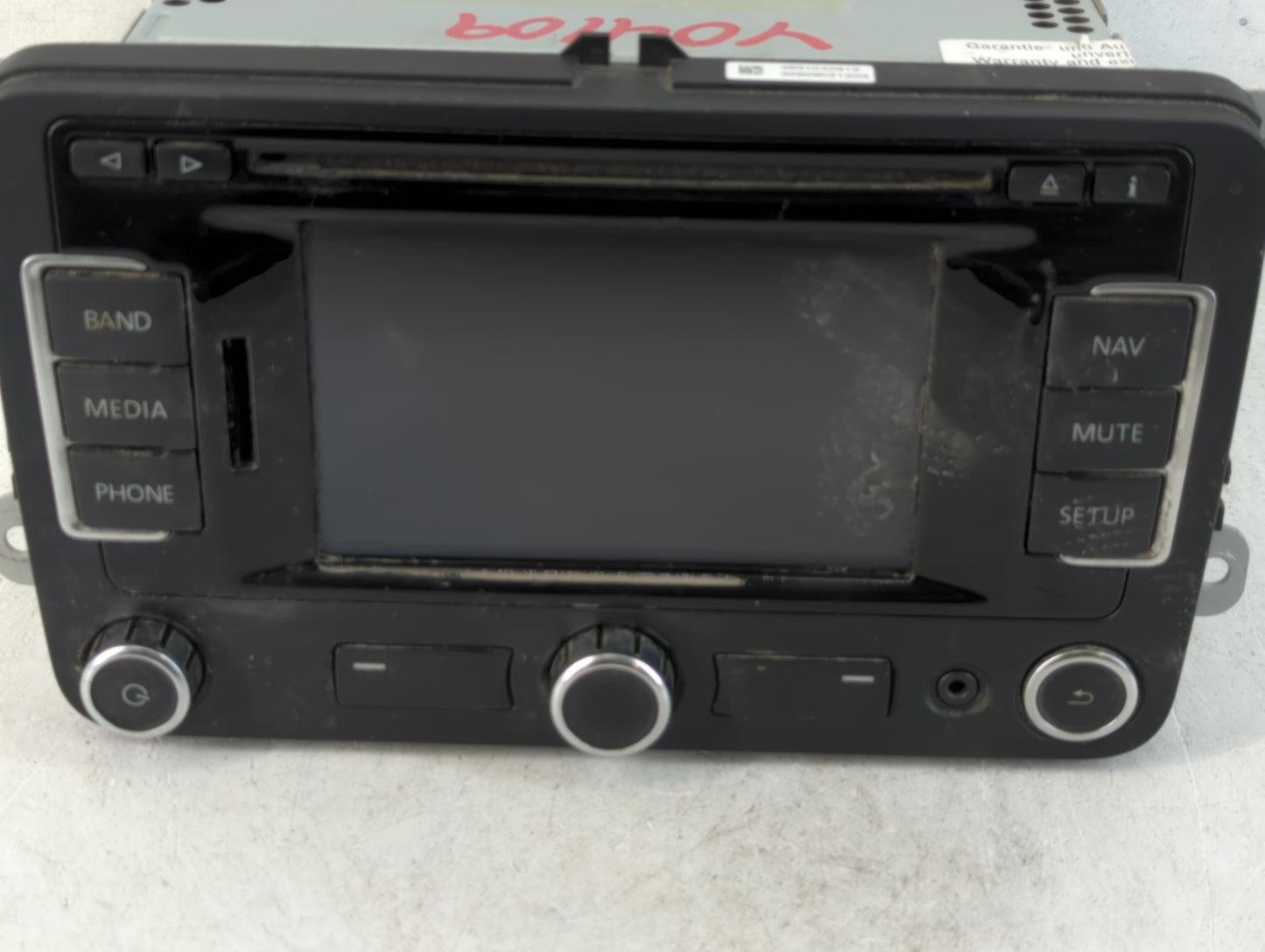 2012 Volkswagen Gli Radio AM FM Cd Player Receiver Replacement P/N:1K0 036 274 B Fits Fits 2013 2014 2015 2016 2017 OEM Used