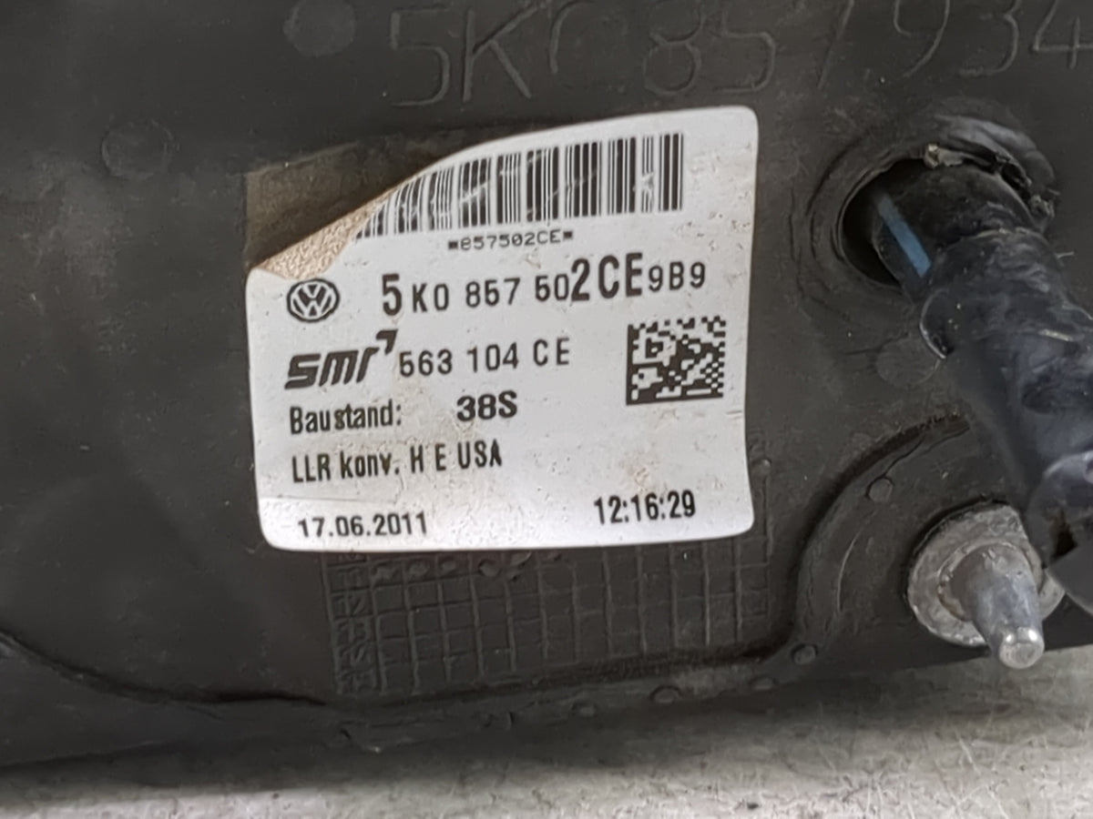 2010-2014 Volkswagen Golf Driver Side View Mirror - Left Door Mirror OEM Used - Oemusedautoparts1.com