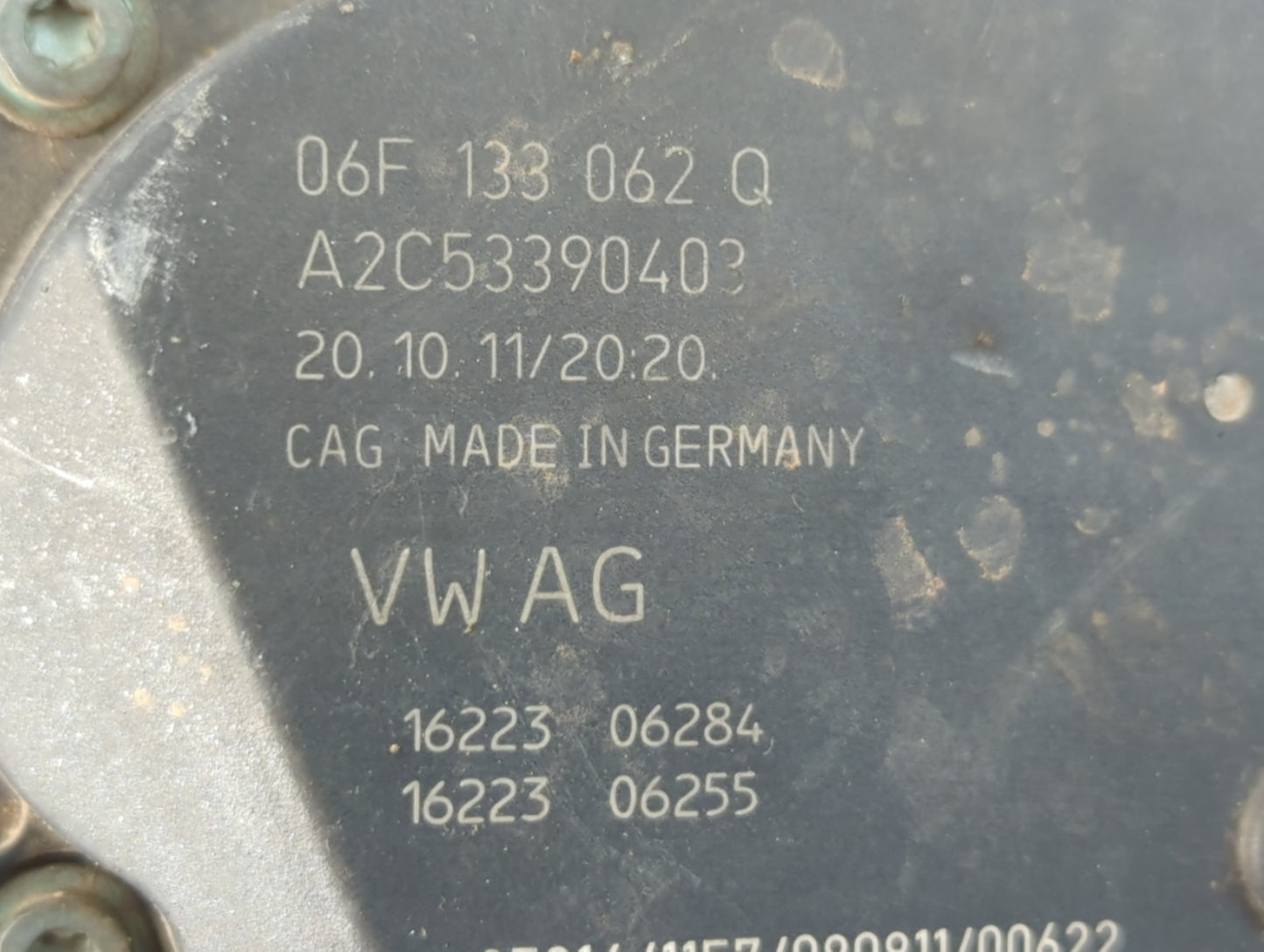 2006-2019 Volkswagen Gti Throttle Body P/N:06F 133 062 Q Fits OEM Used Auto Parts - Oemusedautoparts1.com