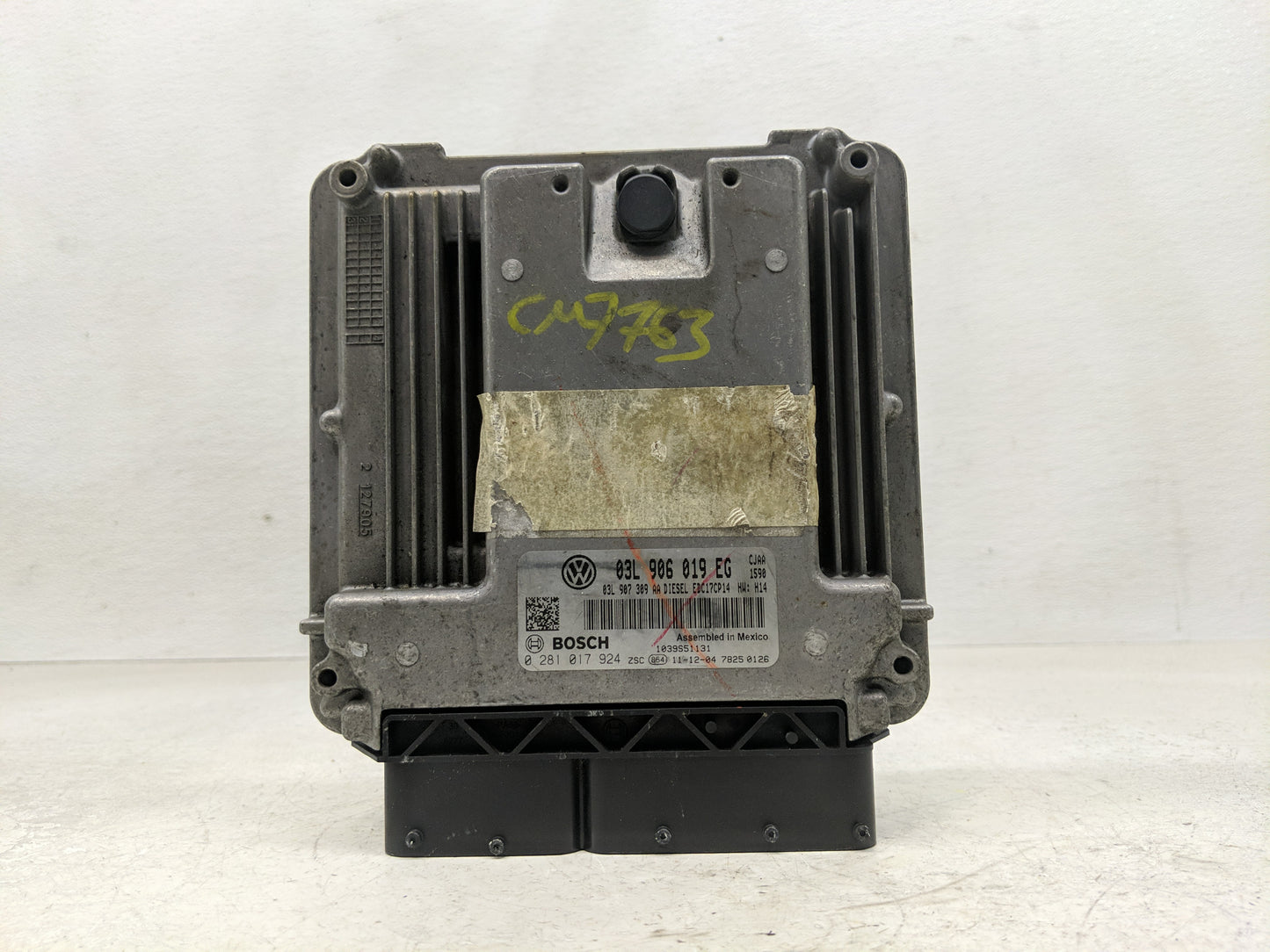 2011-2012 Volkswagen Jetta PCM Engine Control Computer ECU ECM PCU OEM P/N:0 281 017 924 03L 906 019 EG Fits Fits 2011 2012 