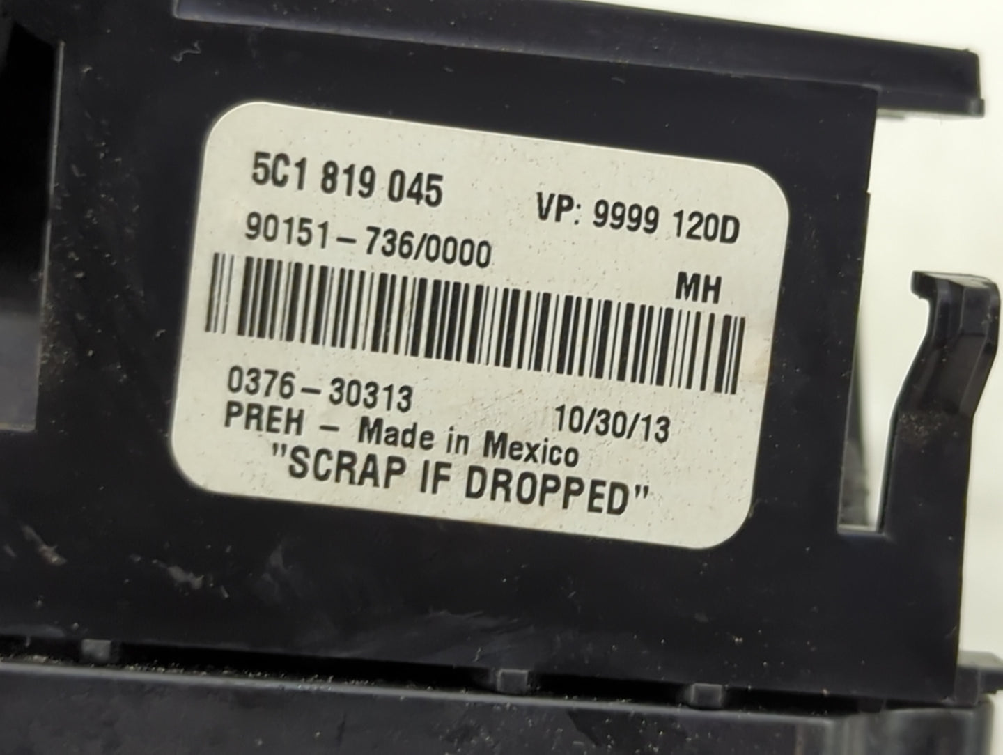 2011-2014 Volkswagen Jetta Climate Control Module Temperature AC/Heater Replacement P/N:5C1819045 Fits Fits 2011 2012 2013 2