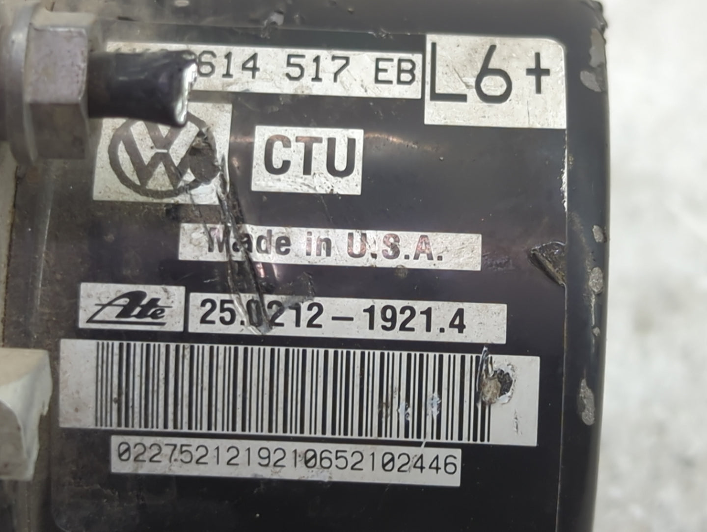 2012-2014 Volkswagen Jetta ABS Pump Control Module Replacement P/N:1K0 614 517 EB Fits Fits 2012 2013 2014 2015 OEM Used Aut
