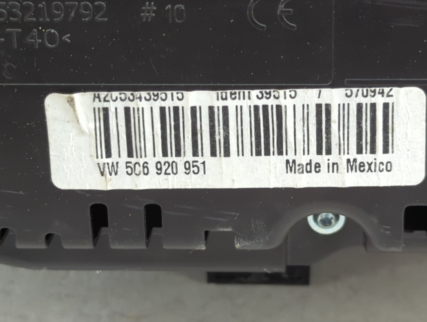 2011-2012 Volkswagen Jetta Instrument Cluster Speedometer Gauges P/N:5C6 920 951 Miles: Fits Fits 2011 2012 OEM Used Auto Pa