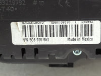 2011-2012 Volkswagen Jetta Instrument Cluster Speedometer Gauges P/N:5C6 920 951 Miles: Fits Fits 2011 2012 OEM Used Auto Pa
