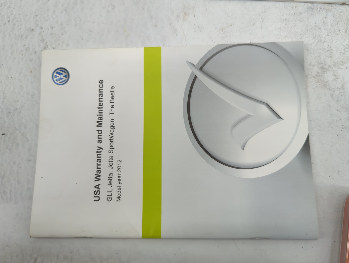2012 Volkswagen Jetta Owners Manual Book Guide P/N:121.5M3.WBJ.23 1215M3WBJ23, 121.5U6.N31.23, 1KM01203HI OEM Used Auto Part