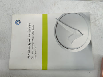 2012 Volkswagen Jetta Owners Manual Book Guide P/N:121.5M3.WBJ.23 1215M3WBJ23, 121.5U6.N31.23, 1KM01203HI OEM Used Auto Part