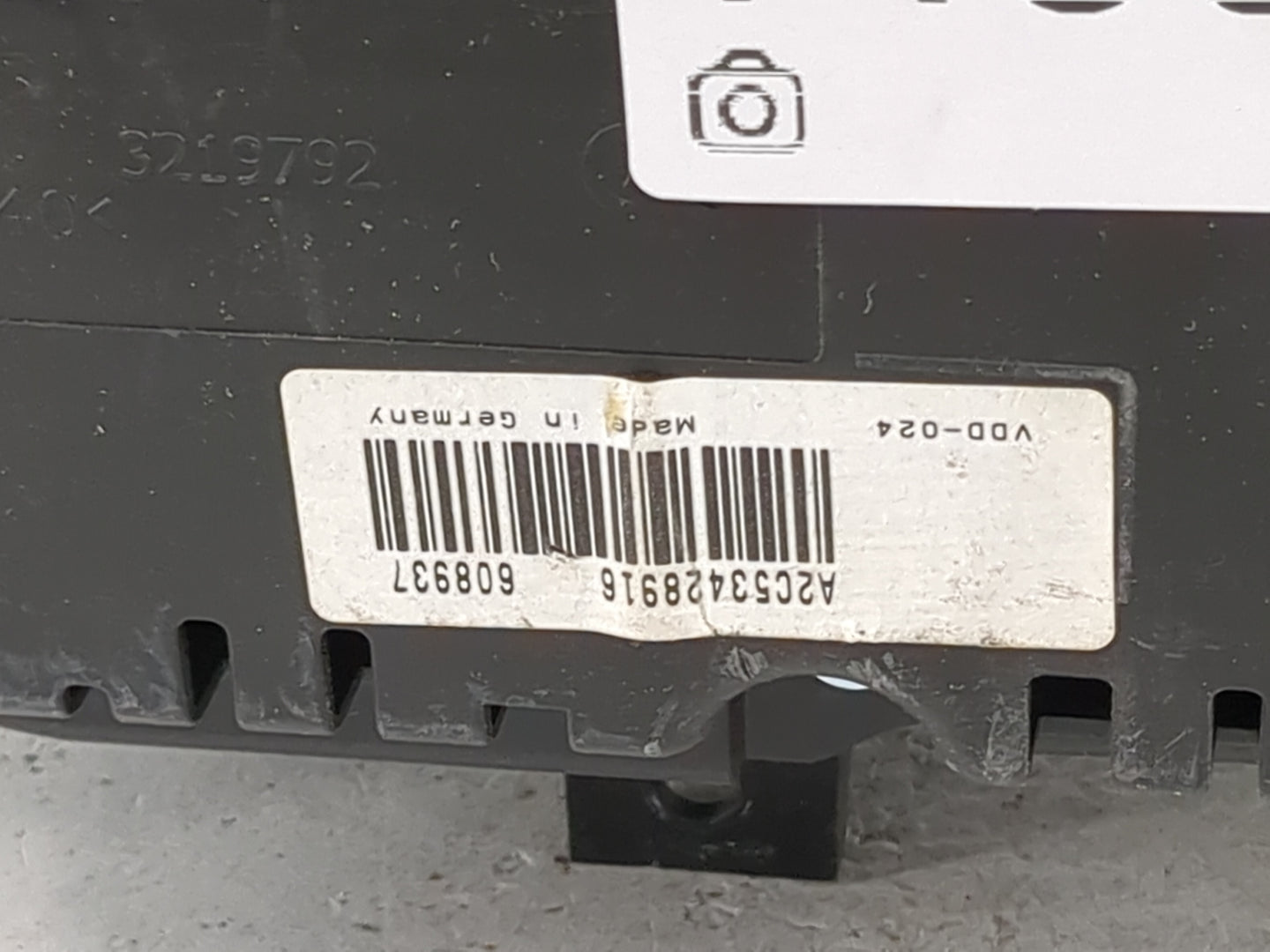 2012 Volkswagen Jetta Instrument Cluster Speedometer Gauges P/N:A2C53428916 608937, VDD-024, 3219792 Miles: Fits OEM Used Au