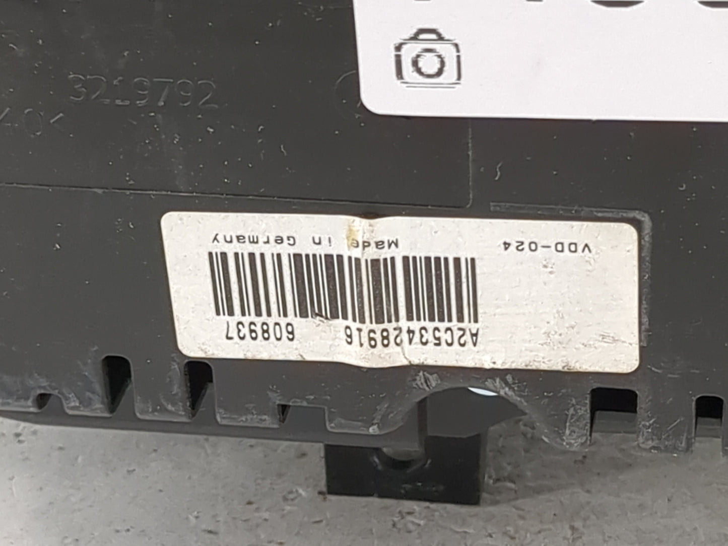 2012 Volkswagen Jetta Instrument Cluster Speedometer Gauges P/N:A2C53428916 608937, VDD-024, 3219792 Miles: Fits OEM Used Au