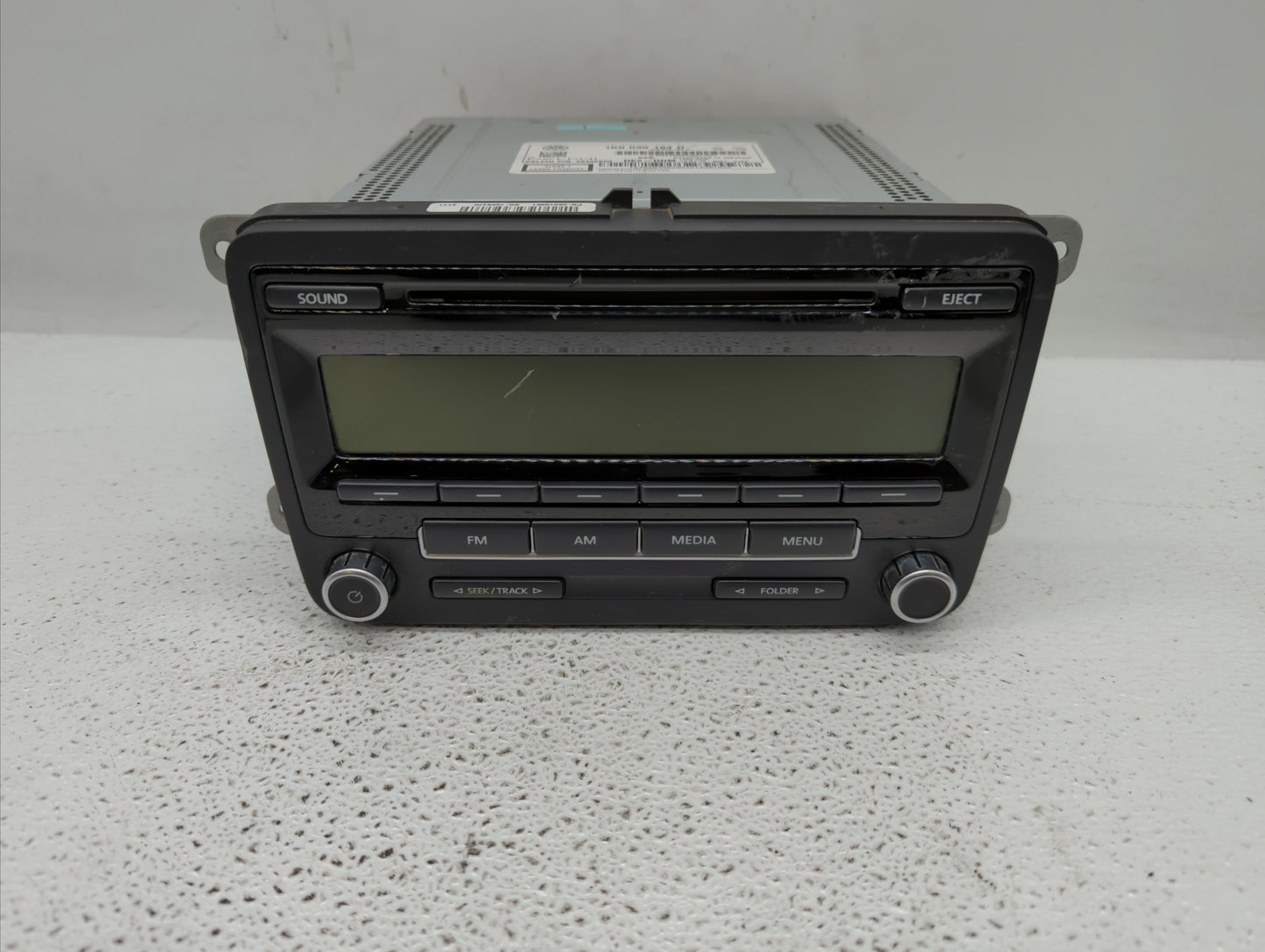 2011-2014 Volkswagen Jetta Radio AM FM Cd Player Receiver Replacement P/N:1K0 035 164 F 1K0035164D Fits OEM Used Auto Parts 