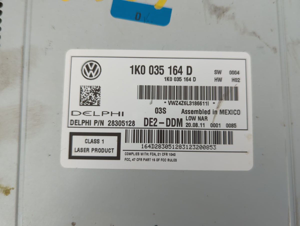 2011-2014 Volkswagen Jetta Am Fm Cd Player Radio Receiver 554598 - Oemusedautoparts1.com