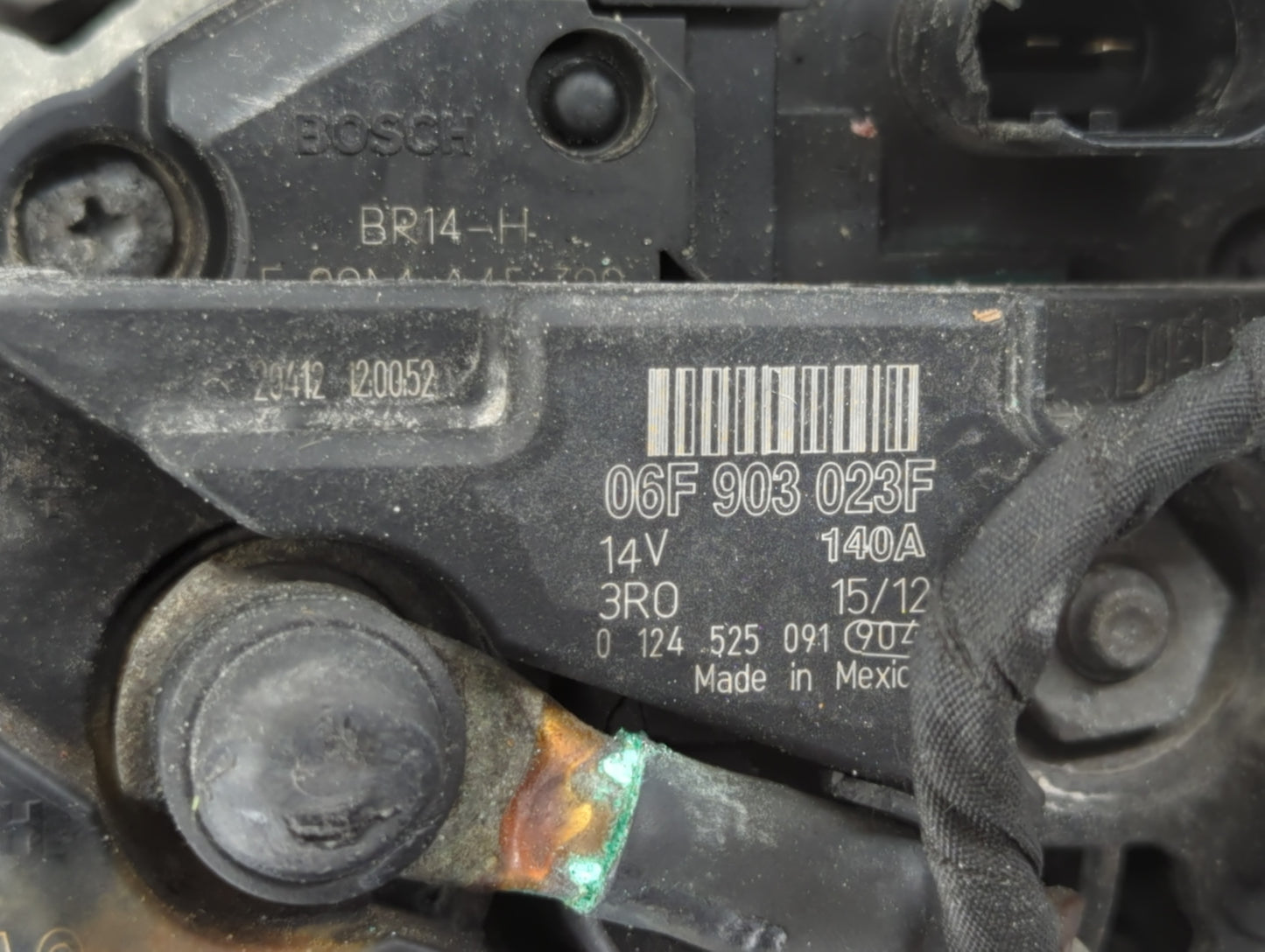 2005-2016 Volkswagen Jetta Alternator Replacement Generator Charging Assembly Engine OEM P/N:06F 903 023F Fits OEM Used Auto