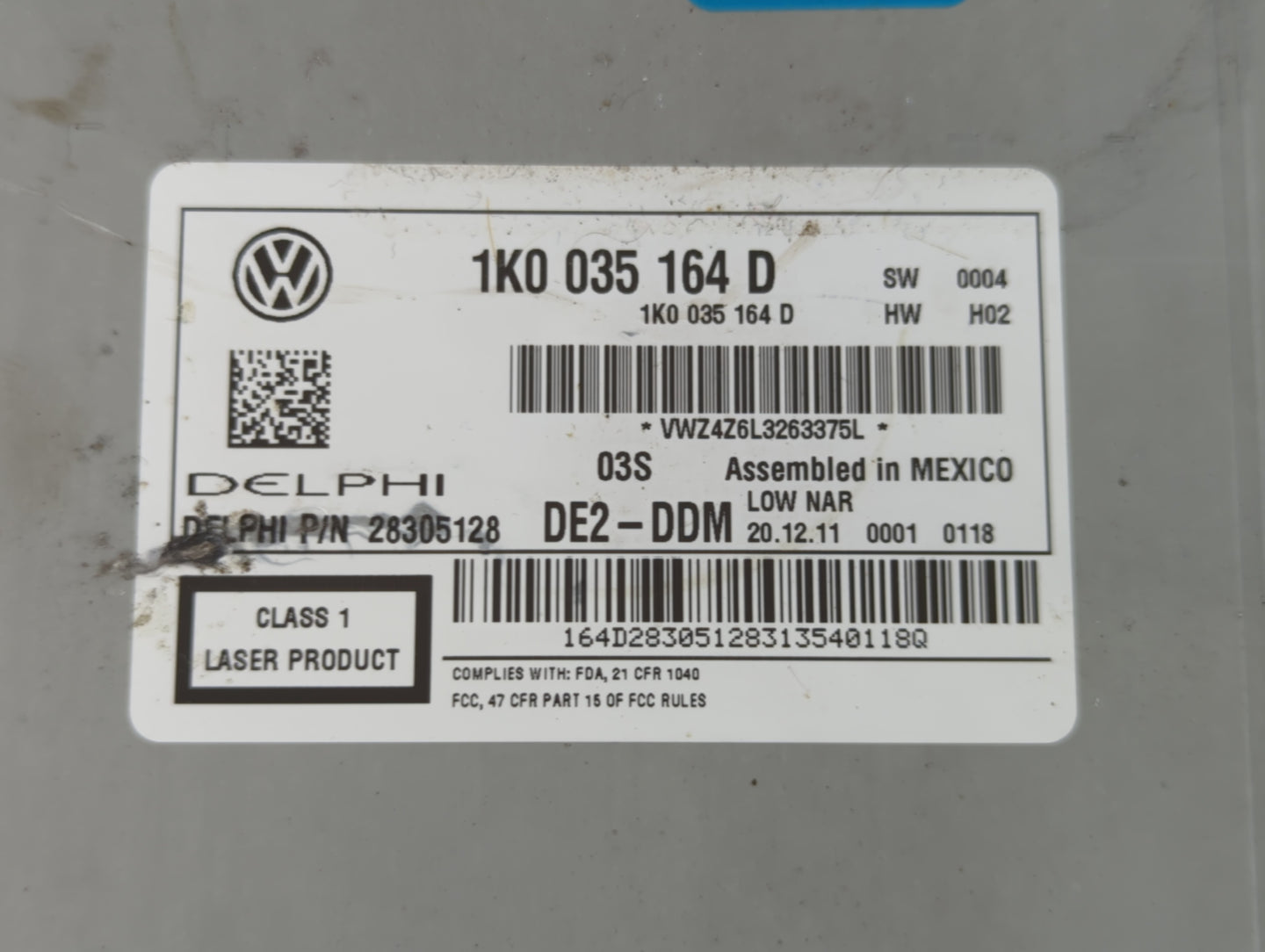 2011-2014 Volkswagen Jetta Am Fm Cd Player Radio Receiver - Oemusedautoparts1.com