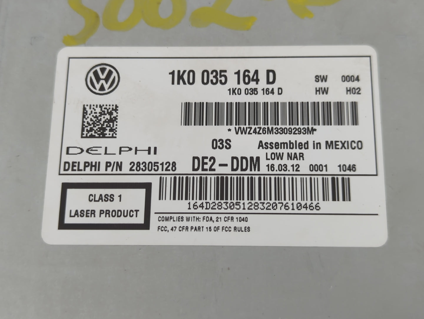 2011-2014 Volkswagen Jetta Am Fm Cd Player Radio Receiver - Oemusedautoparts1.com