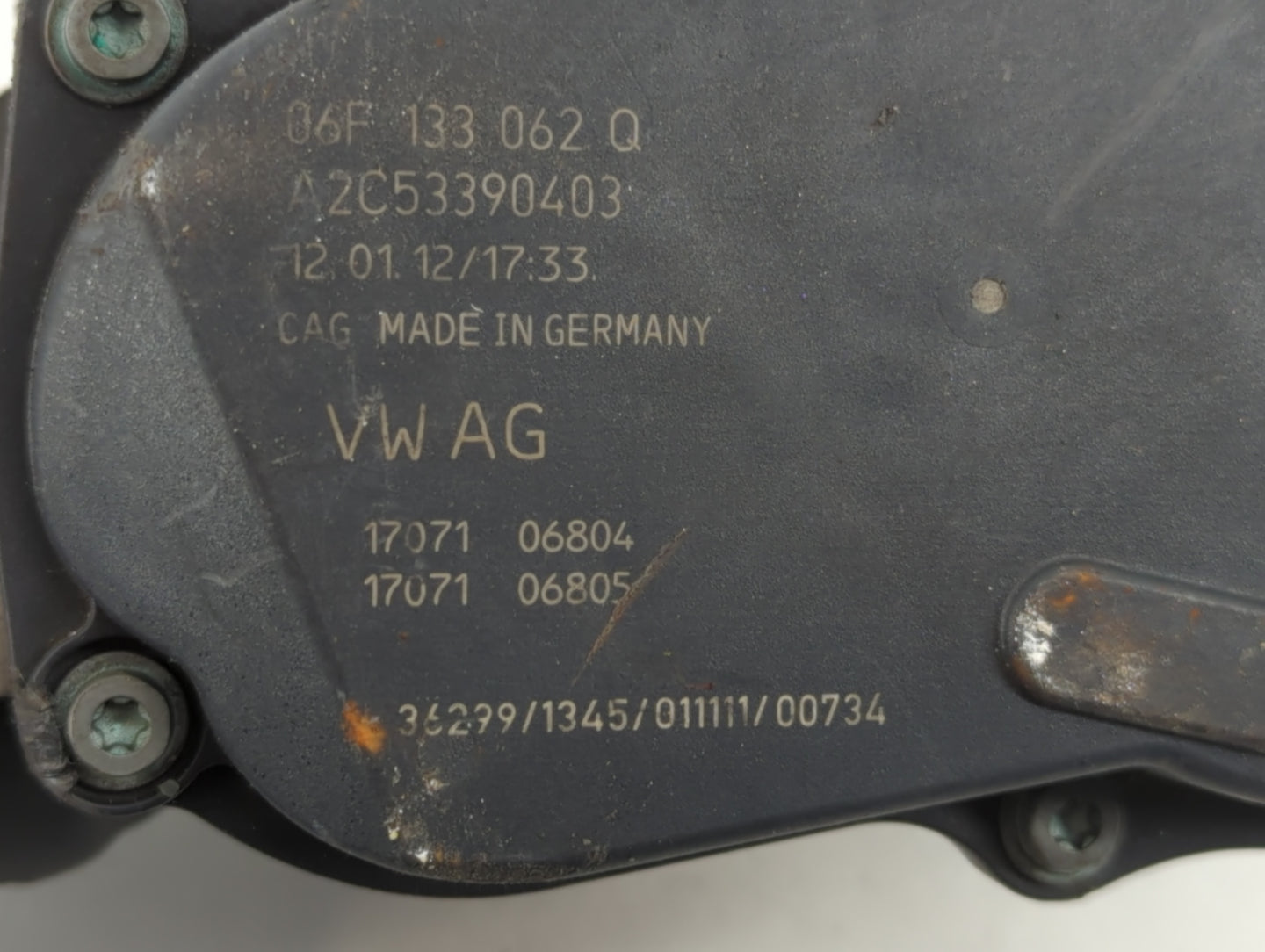 2006-2019 Volkswagen Jetta Throttle Body P/N:17071 06805 17071 06804 Fits OEM Used Auto Parts - Oemusedautoparts1.com
