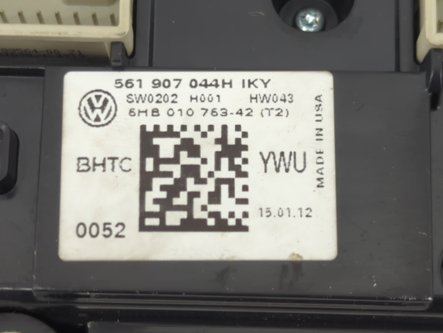 2012 Volkswagen Passat Climate Control Module Temperature AC/Heater Replacement P/N:561907044H 5HB01076342, 6HB01076342 Fits