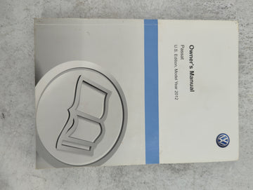 2012 Volkswagen Passat Owners Manual Book Guide P/N:123.5U1.NMS.23 1235U1NMS23 OEM Used Auto Parts - Oemusedautoparts1.com