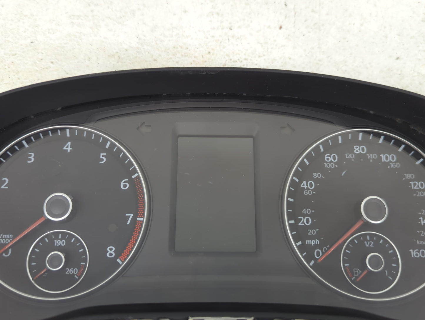 2012 Volkswagen Passat Instrument Cluster Speedometer Gauges P/N:561920970B Miles: Fits OEM Used Auto Parts - Oemusedautopar