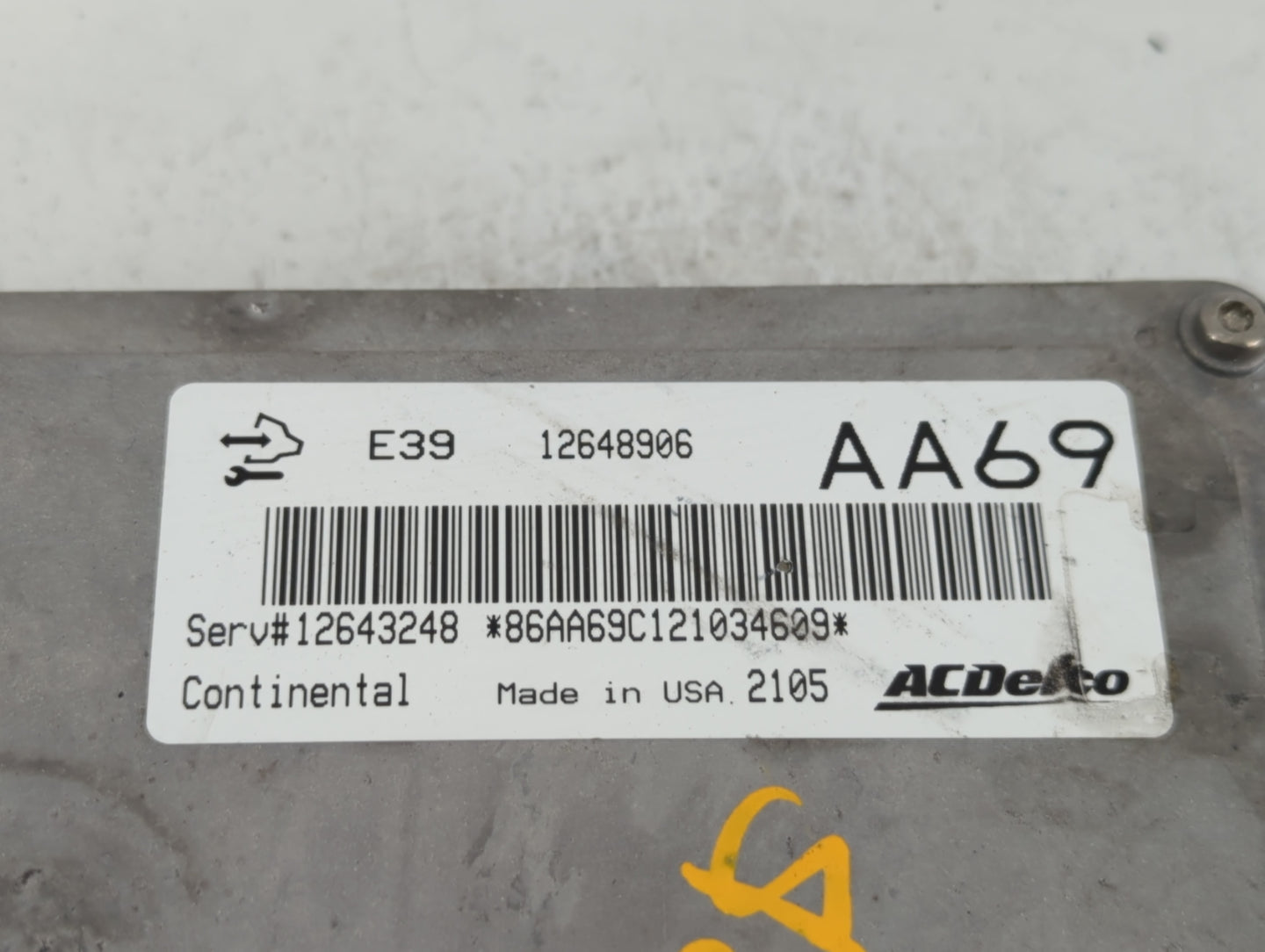 2012 Volkswagen Passat PCM Engine Control Computer ECU ECM PCU OEM P/N:E39 12648906 Fits OEM Used Auto Parts - Oemusedautopa
