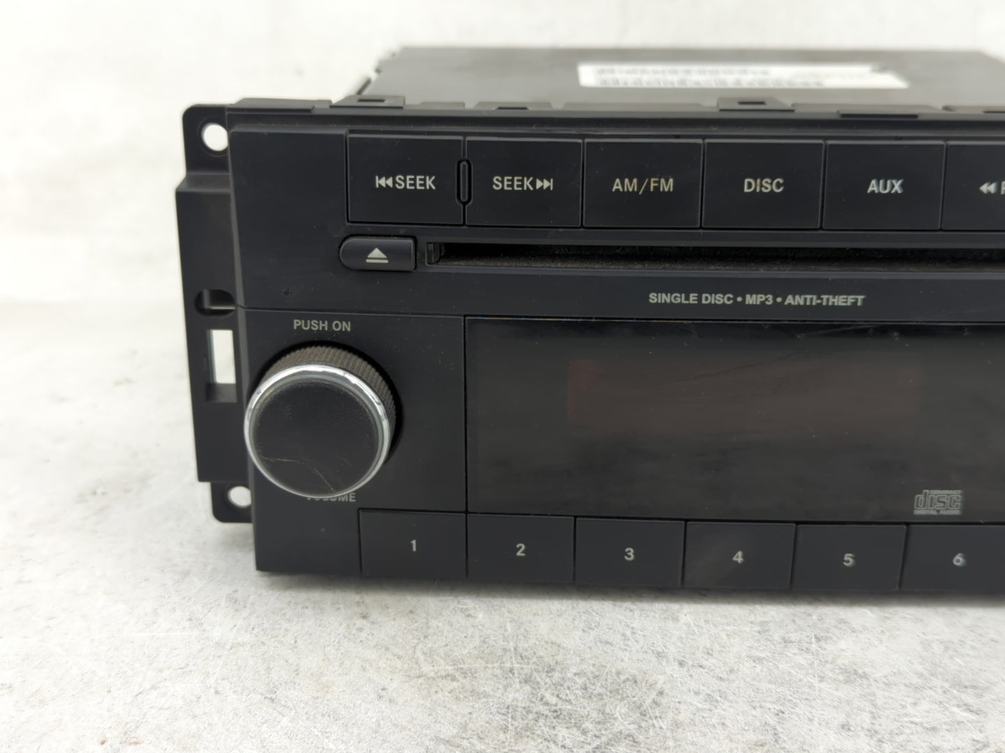 2012-2014 Volkswagen Routan Radio AM FM Cd Player Receiver Replacement P/N:P05091199AB Fits Fits 2012 2013 2014 OEM Used Aut