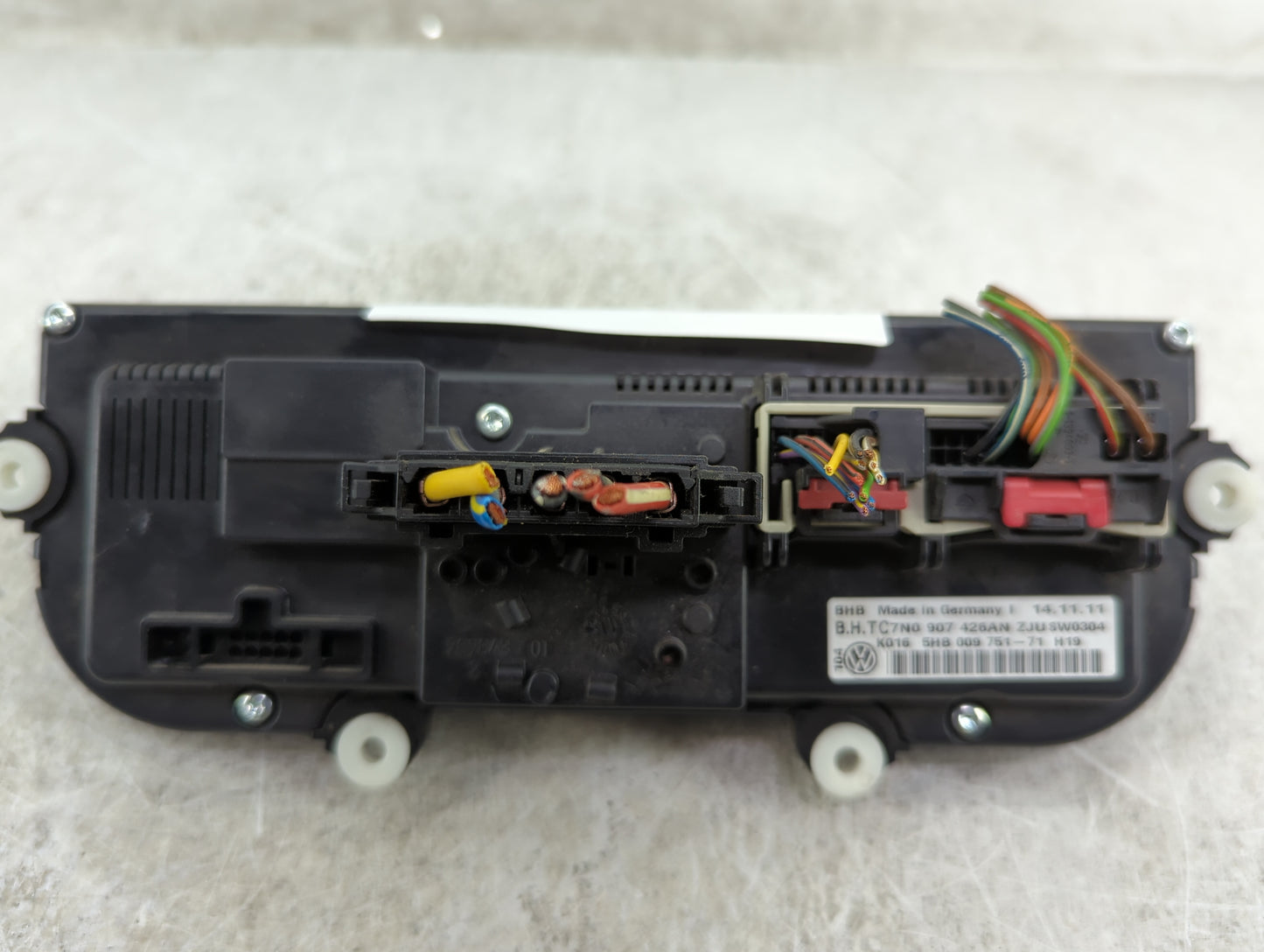 2012 Volkswagen Tiguan Climate Control Module Temperature AC/Heater Replacement P/N:7N0907426AN 5HB009751-71 Fits OEM Used A