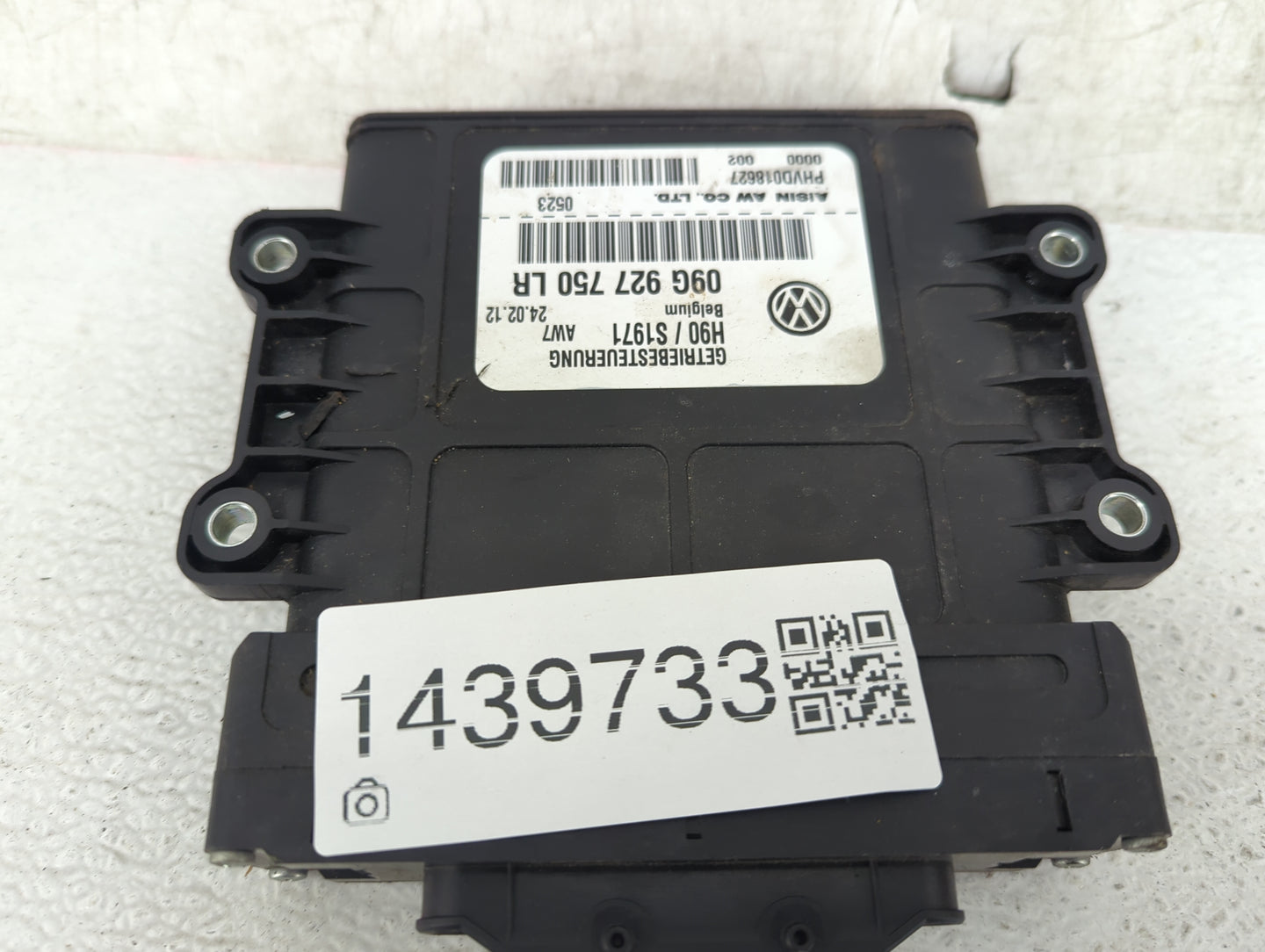 2012 Volkswagen Tiguan PCM Engine Control Computer ECU ECM PCU OEM P/N:09G927750LR PHVD018627, PHZA2202478 Fits OEM Used Aut