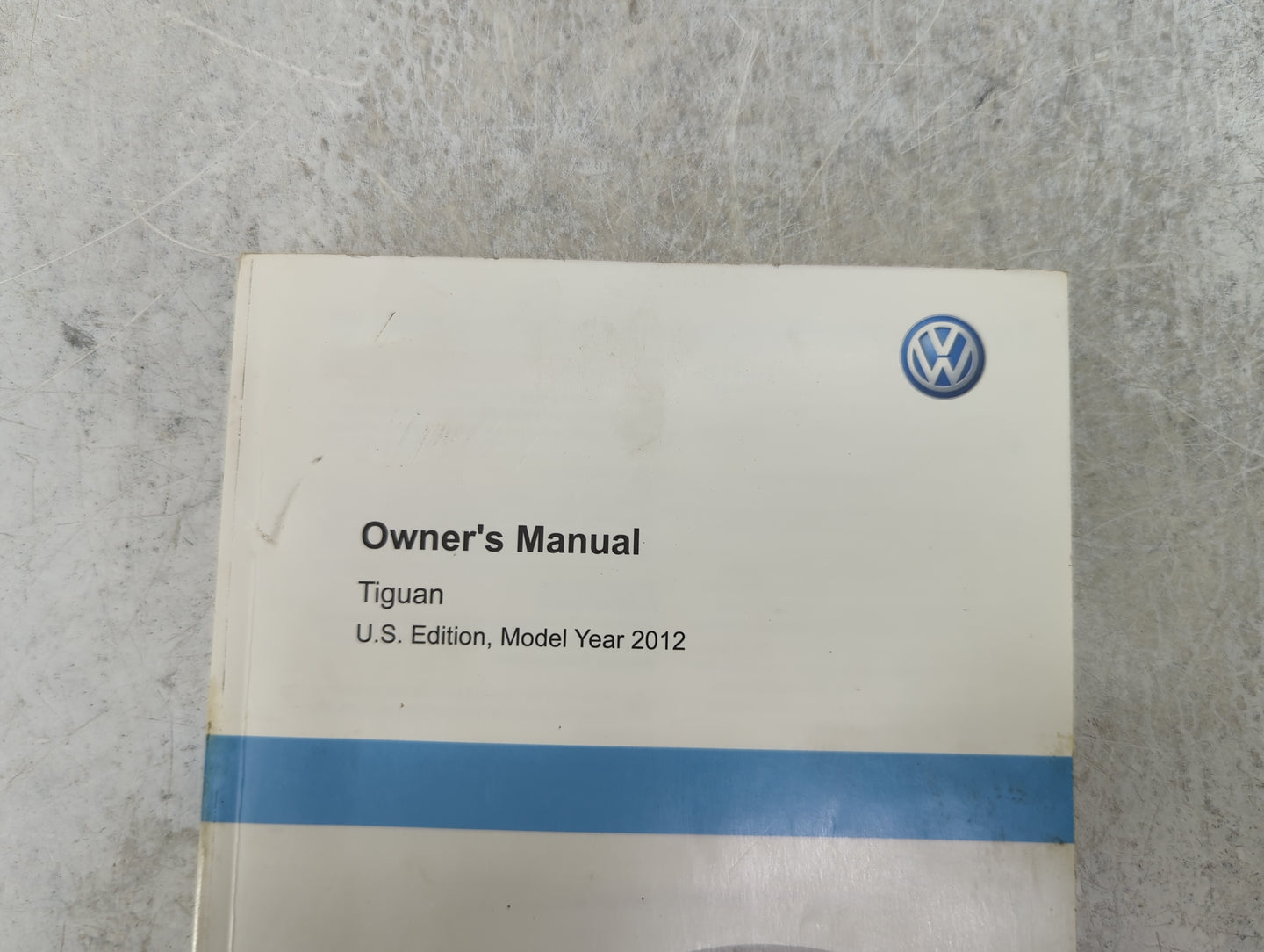 2012 Volkswagen Tiguan Owners Manual Book Guide P/N:122.5U1.TIG.23 1225U1TIG23 OEM Used Auto Parts - Oemusedautoparts1.com