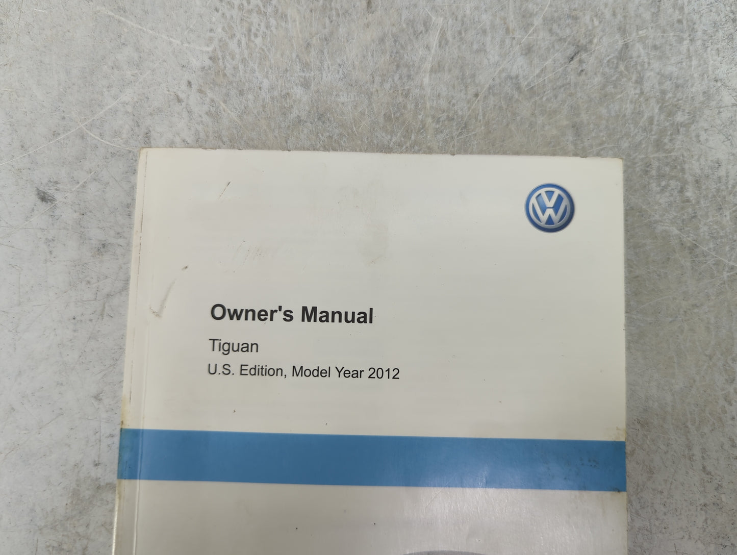 2012 Volkswagen Tiguan Owners Manual Book Guide P/N:122.5U1.TIG.23 1225U1TIG23 OEM Used Auto Parts - Oemusedautoparts1.com