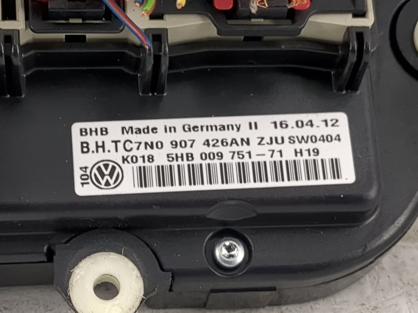 2012 Volkswagen Tiguan Climate Control Module Temperature AC/Heater Replacement P/N:7N0907426AN 5HB009751-71 Fits OEM Used A