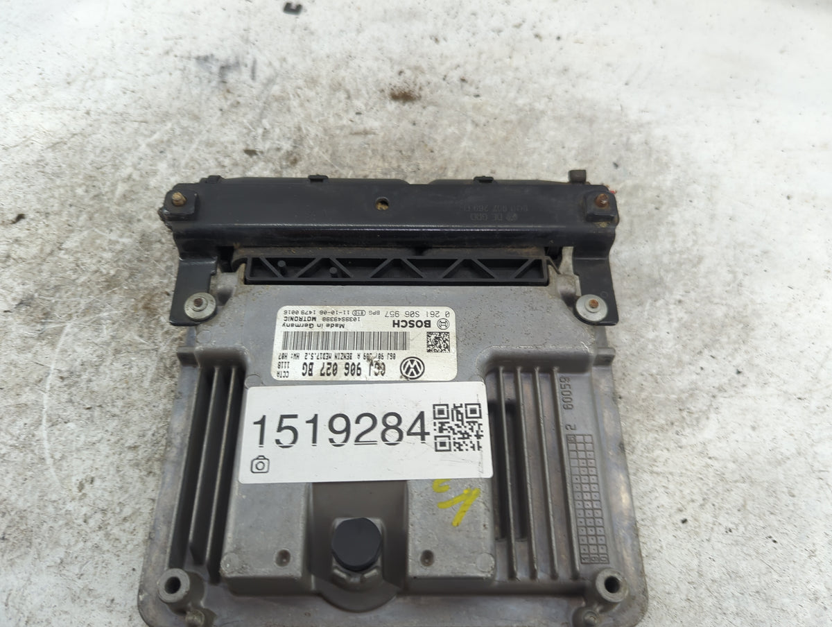 2012-2013 Volkswagen Tiguan PCM Engine Control Computer ECU ECM PCU OEM P/N:06J906027BG 0261S06957 Fits 2012 2013 OEM Used A