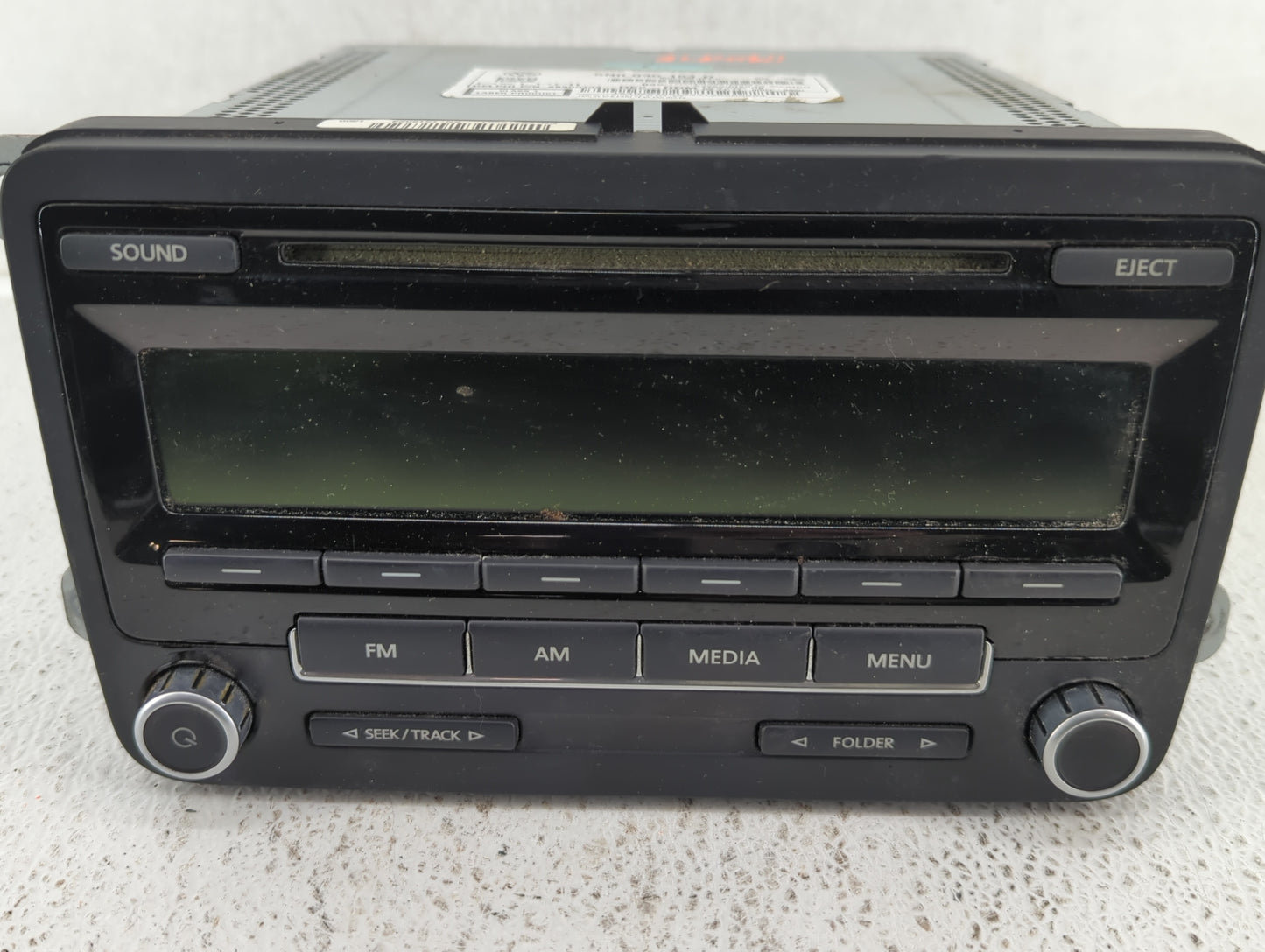 2009-2017 Volkswagen Tiguan Am Fm Cd Player Radio Receiver - Oemusedautoparts1.com