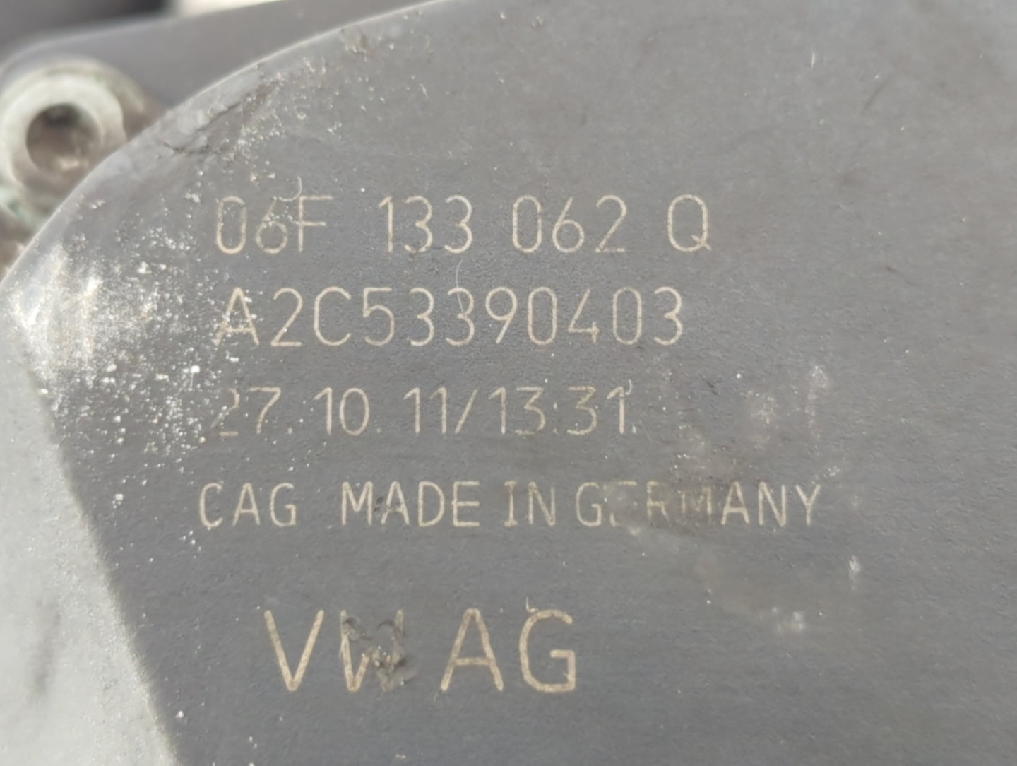 2009-2018 Volkswagen Tiguan Throttle Body P/N:06F 133 062 Q Fits OEM Used Auto Parts - Oemusedautoparts1.com