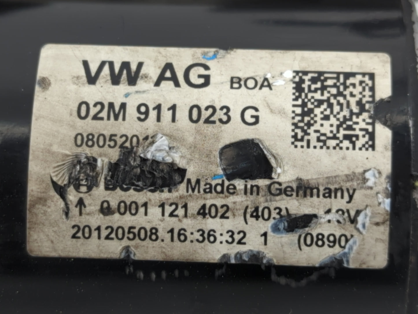 2009-2017 Volkswagen Tiguan Car Starter Motor Solenoid OEM P/N:02M 911 023 G Fits OEM Used Auto Parts - Oemusedautoparts1.co