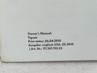 2012 Volkswagen Tiguan Owners Manual Book Guide OEM Used Auto Parts - Oemusedautoparts1.com