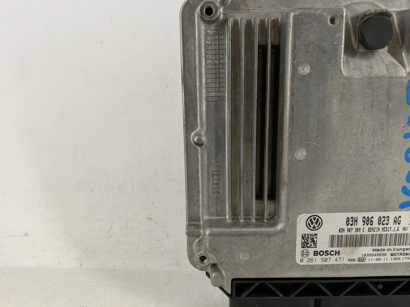 2011-2012 Volkswagen Touareg PCM Engine Control Computer ECU ECM PCU OEM P/N:03H 906 023 AG Fits Fits 2011 2012 OEM Used Aut