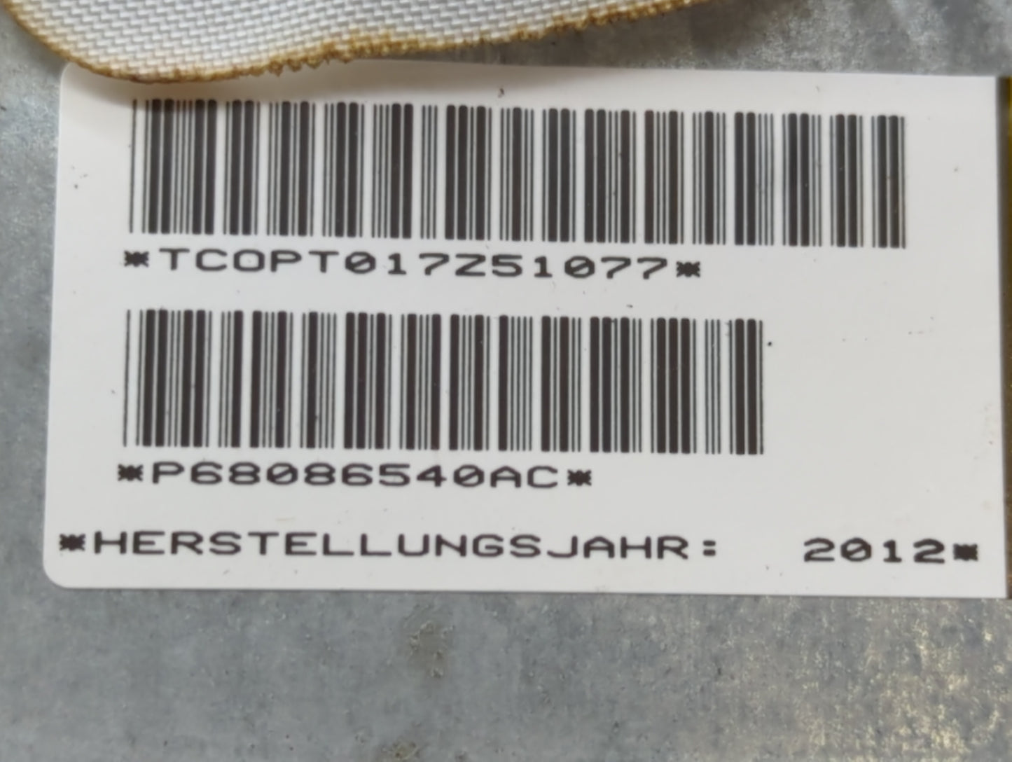 2012-2014 Volkswagen Routan Air Bag Passenger Right Dashboard Oem - Oemusedautoparts1.com