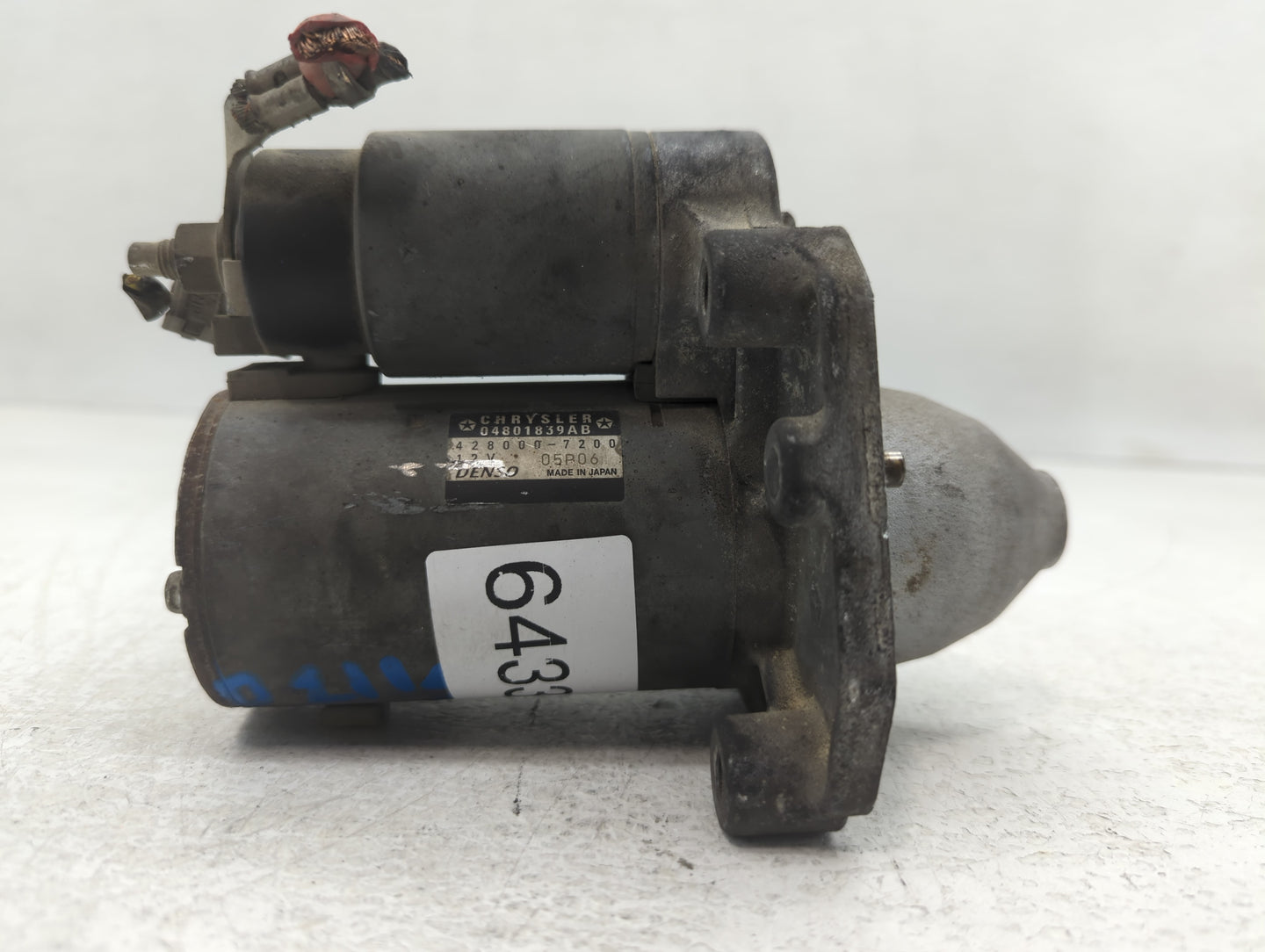2012 Volkswagon Routan Car Starter Motor Solenoid OEM P/N:04801839AB 428000-7200 Fits OEM Used Auto Parts - Oemusedautoparts