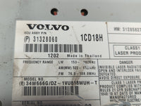 2009-2013 Volvo C70 Radio AM FM Cd Player Receiver Replacement P/N:31328060 1CD18H, 31285827 Fits Fits 2009 2010 2011 2012 2