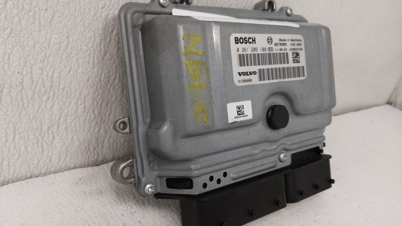 2012 Volvo S60 PCM Engine Control Computer ECU ECM PCU OEM P/N:0 261 209 108 31286086, 1343 0003 Fits OEM Used Auto Parts - 