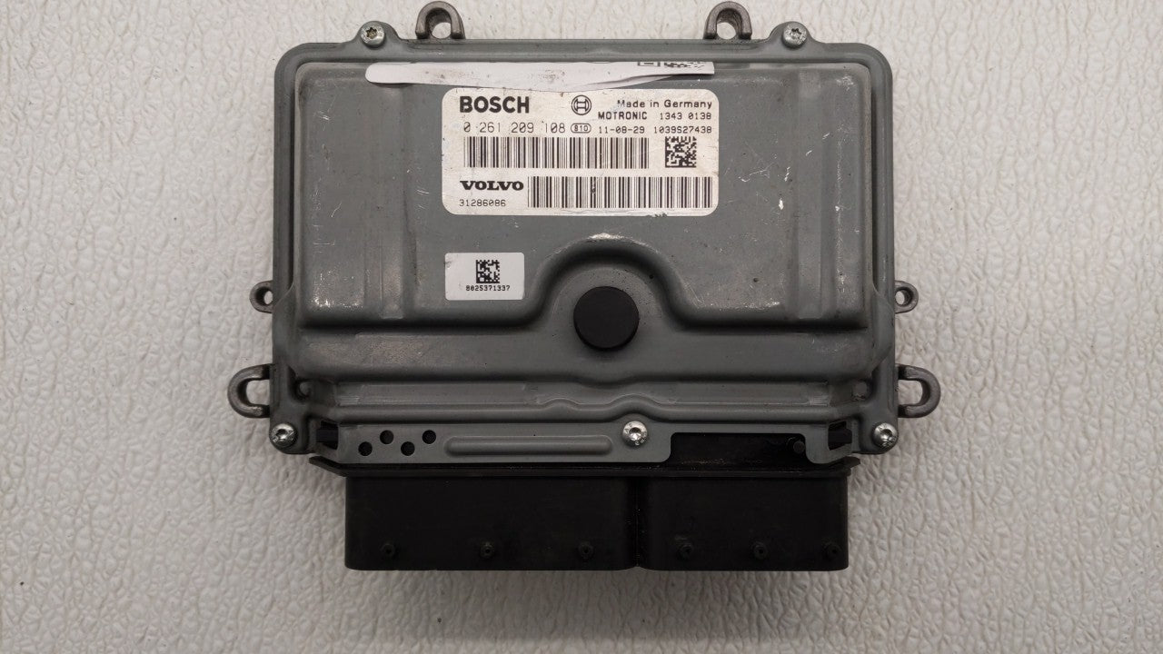 2012 Volvo S60 PCM Engine Control Computer ECU ECM PCU OEM P/N:0 261 209 108 31286086, 1343 0003 Fits OEM Used Auto Parts - 