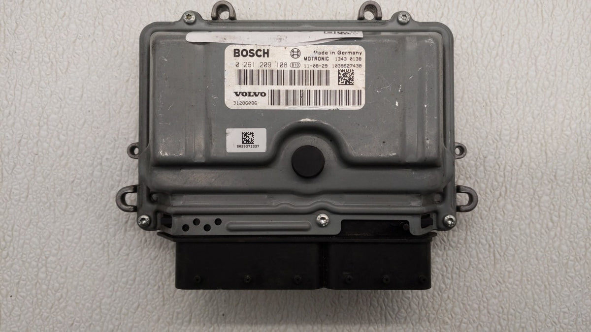 2012 Volvo S60 PCM Engine Control Computer ECU ECM PCU OEM P/N:0 261 209 108 31286086, 1343 0003 OEM Used Auto Parts - Oemus
