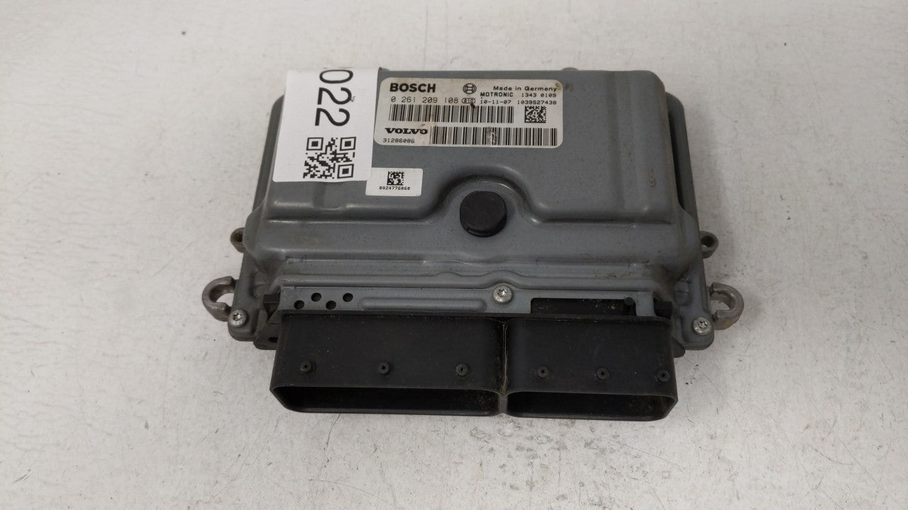 2012 Volvo S60 PCM Engine Control Computer ECU ECM PCU OEM P/N:0 261 209 108 31286086, 1343 0003 Fits OEM Used Auto Parts - 
