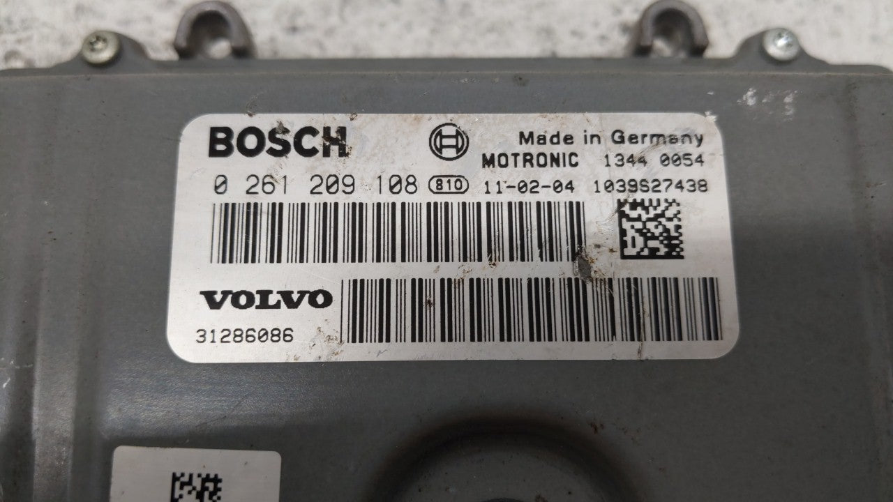 2012 Volvo S60 PCM Engine Control Computer ECU ECM PCU OEM P/N:0 261 209 108 31286086, 1343 0003 Fits OEM Used Auto Parts - 