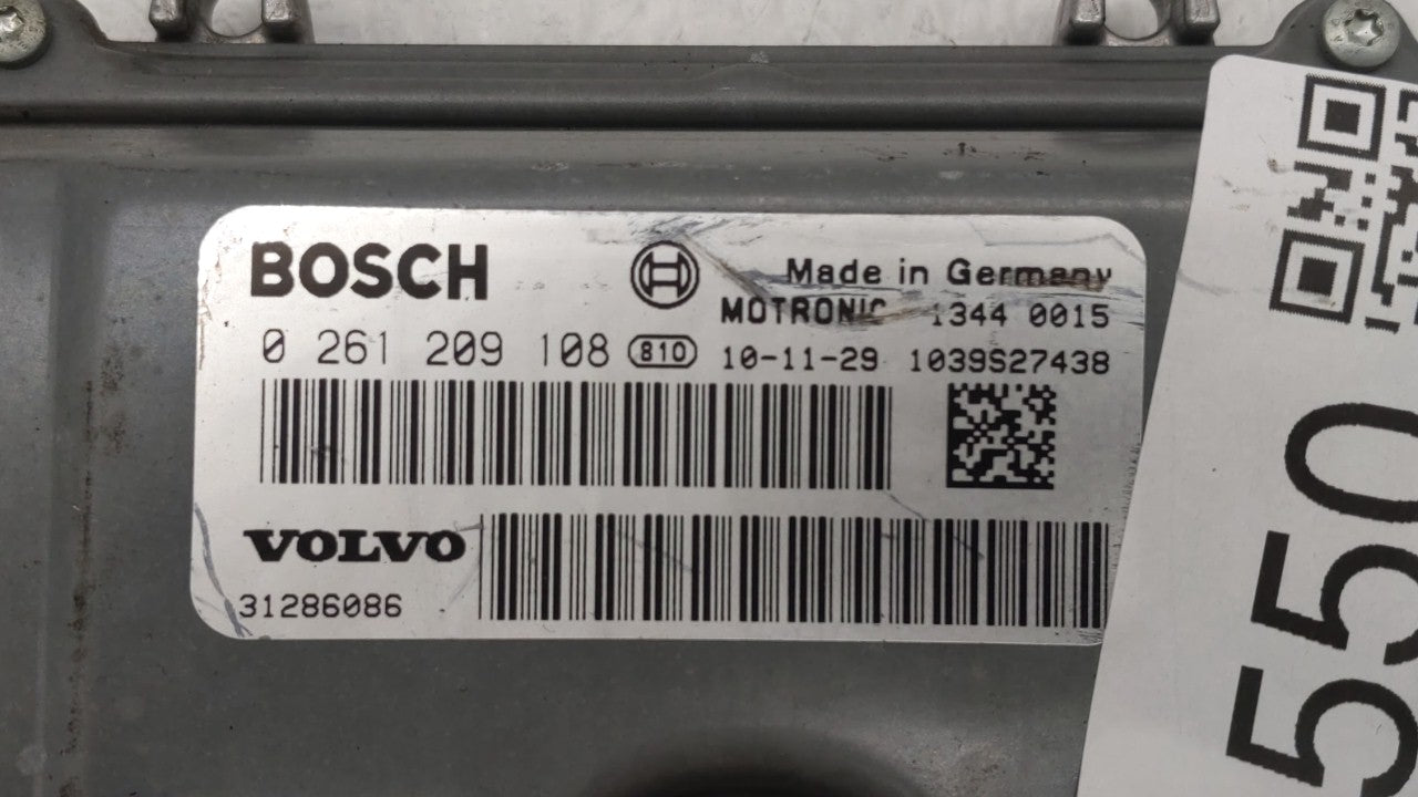 2012 Volvo S60 PCM Engine Control Computer ECU ECM PCU OEM P/N:0 261 209 108 31286086, 1343 0003 Fits OEM Used Auto Parts - 