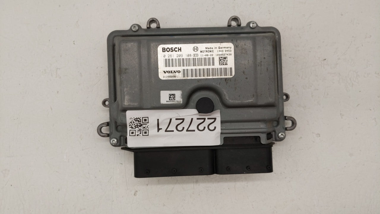 2012 Volvo S60 PCM Engine Control Computer ECU ECM PCU OEM P/N:0 261 209 108 31286086, 1343 0003 Fits OEM Used Auto Parts - 