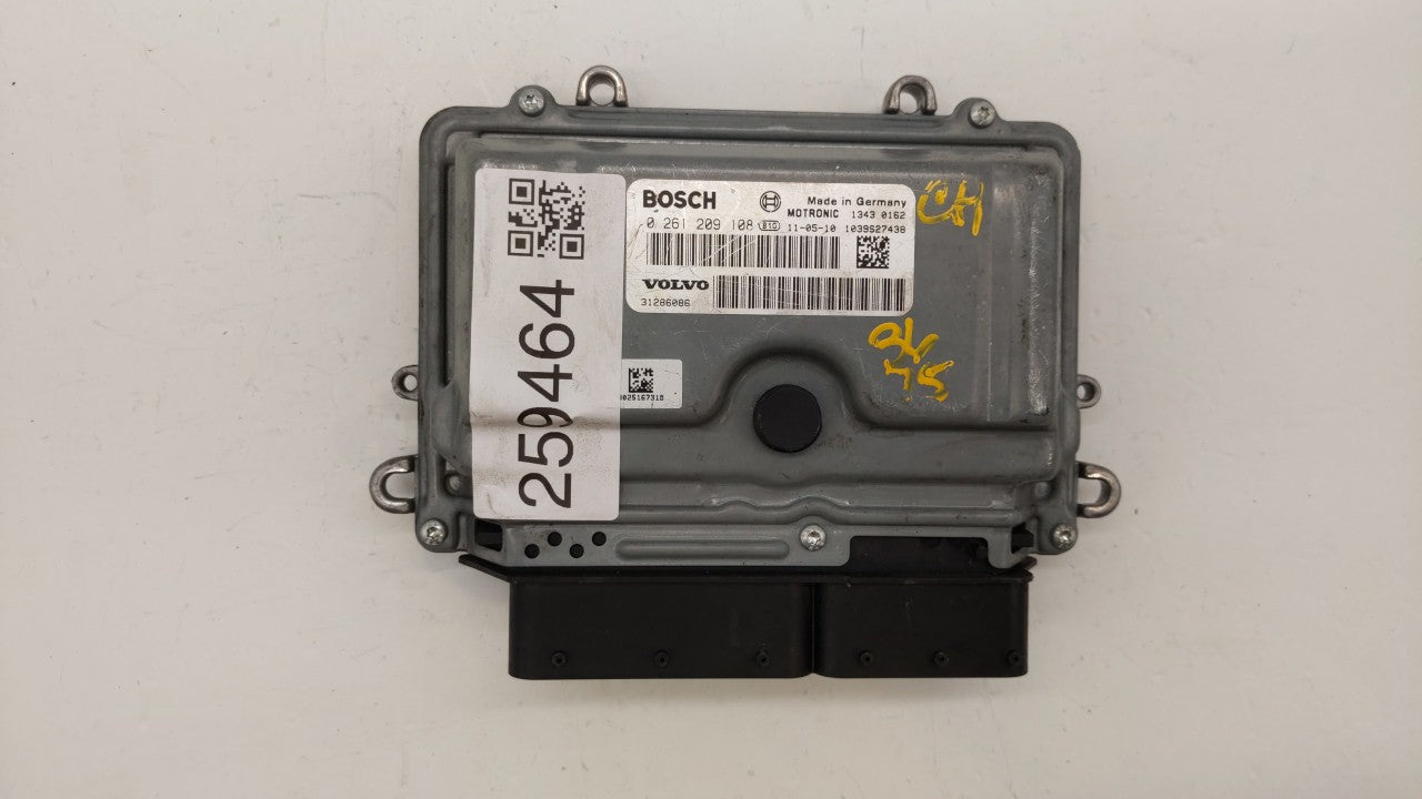 2012 Volvo S60 PCM Engine Control Computer ECU ECM PCU OEM P/N:0 261 209 108 31286086, 1343 0003 Fits OEM Used Auto Parts - 