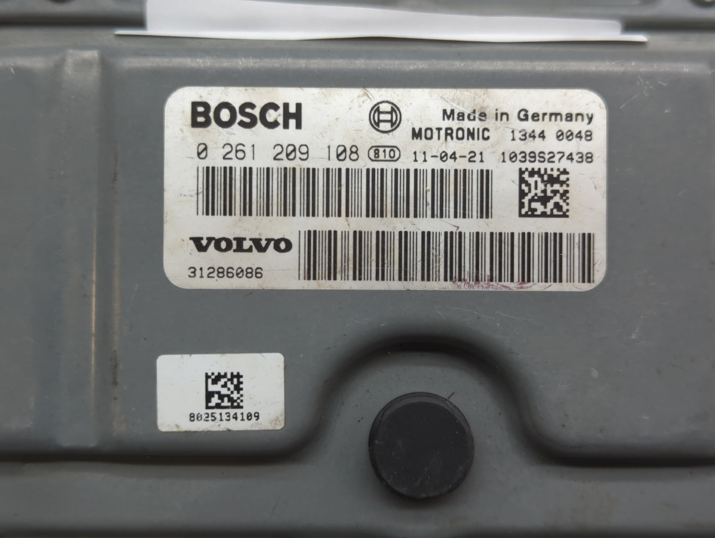 2012 Volvo S60 PCM Engine Control Computer ECU ECM PCU OEM P/N:0 261 209 563 0 261 209 108, 31286086, 1343 0003 Fits OEM Use