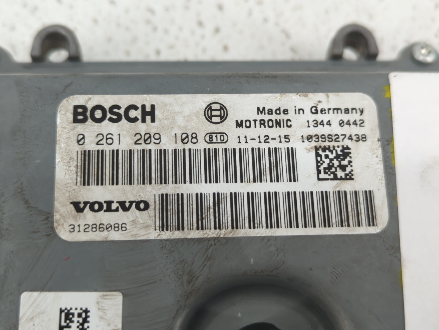 2012 Volvo S60 PCM Engine Control Computer ECU ECM PCU OEM P/N:1344 0576 1344 0798, 0 261 209 563, 0 261 209 108, 1343 0003 