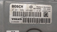 2012 Volvo S60 PCM Engine Control Computer ECU ECM PCU OEM P/N:0 261 209 108 Fits OEM Used Auto Parts - Oemusedautoparts1.co