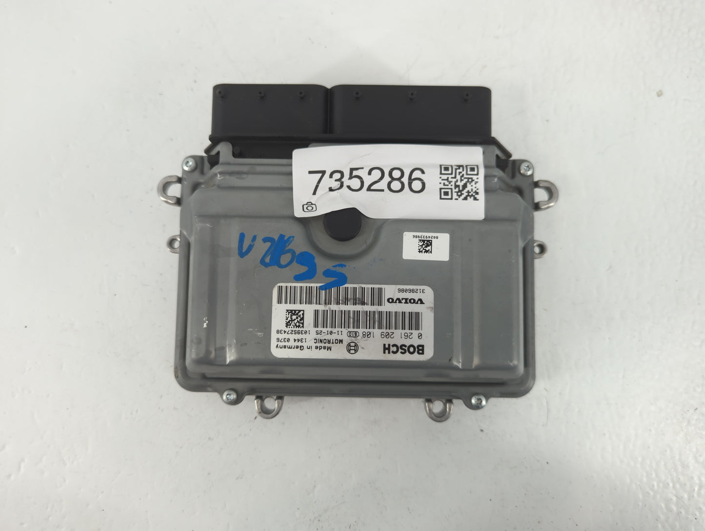 2012 Volvo S60 PCM Engine Control Computer ECU ECM PCU OEM P/N:0 261 209 108 Fits OEM Used Auto Parts - Oemusedautoparts1.co