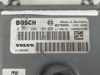 2012 Volvo S60 PCM Engine Control Computer ECU ECM PCU OEM P/N:1343 0406 31286086 Fits OEM Used Auto Parts - Oemusedautopart